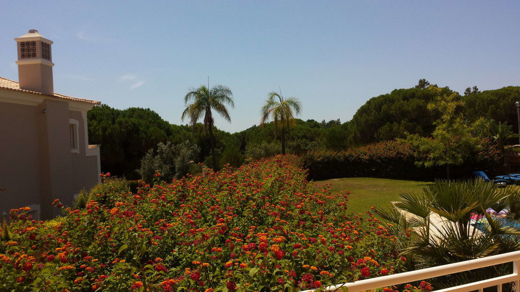Beautiful views of the gardens from the apartments 3 terraces